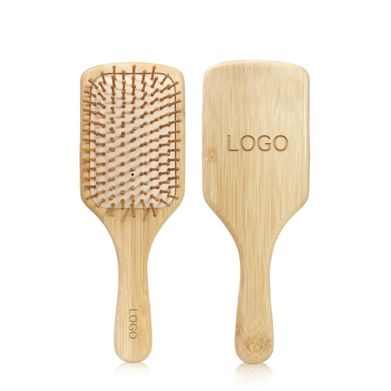 Bamboo Hair Brush Square