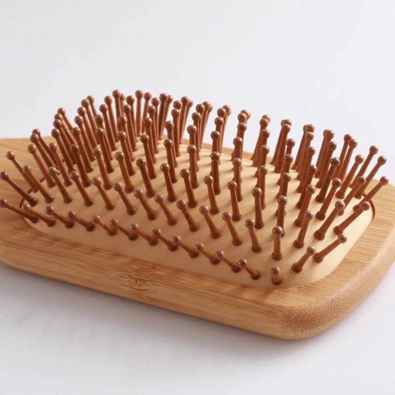 Bamboo Hair Brush Square