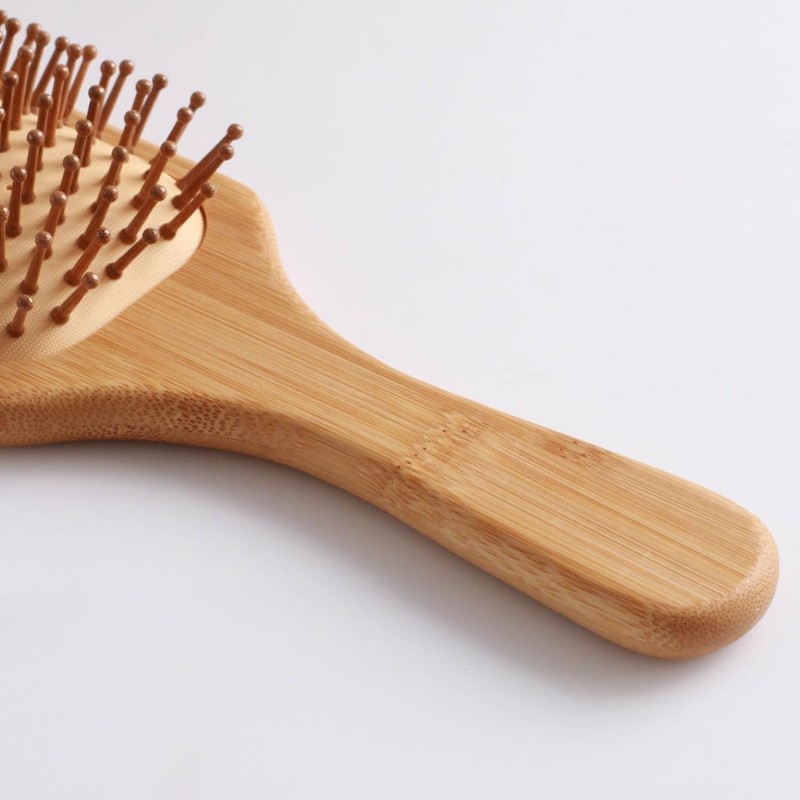 Bamboo Hair Brush Square