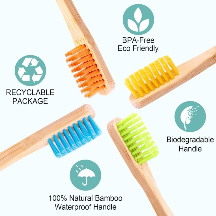 Bamboo Round Handle Toothbrush